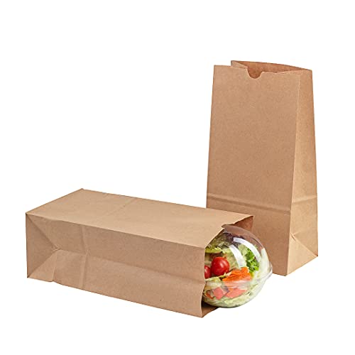 Bag Tek 8 LB Disposable Lunch Bags 100 Sturdy Take (100 Count)