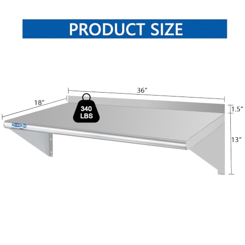 HARDURA Stainless Steel Shelf 18" x 36"