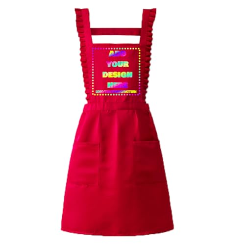 Personalized Custom Aprons Custom Adjustable Kitchen Cooking Aprons Hair Stylist Cafe Work Aprons For Men And Women