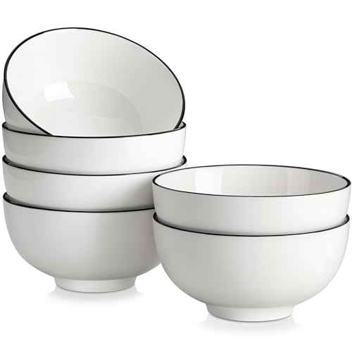26 Oz Ceramic Cereal Bowls Set of 6 (6 Count)