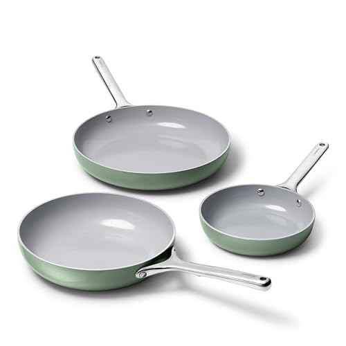 Non Stick Ceramic Coated Fry Pan Trio (3 Count)