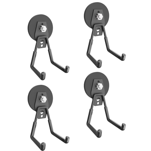 Heavy Duty Storage Magnetic Utility Hooks (4 Count)