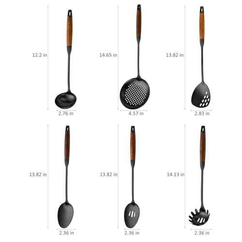 18 10 Stainless Steel Kitchen Utensils Set (6 Count)