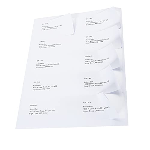 2x4 inch Shipping Labels (300 Count)