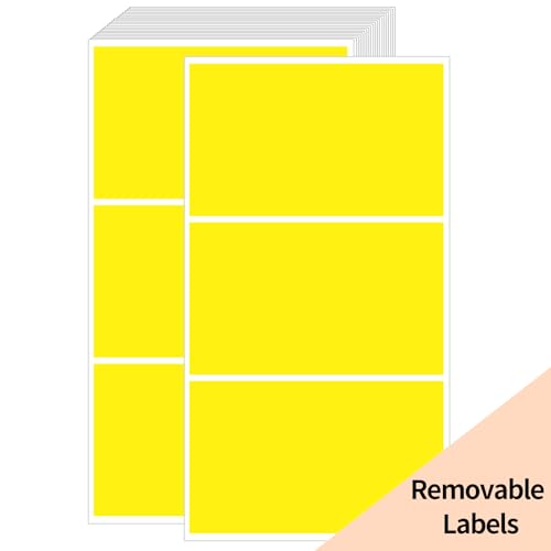 Removable Colored Labels Stickers
