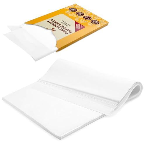 75 Pcs White Parchment Paper Baking Sheets