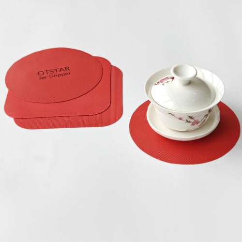 Jar Opener with Gripper Pads for Weak Hands