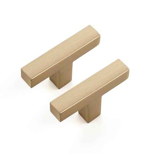 Champagne Bronze Cabinet Handles Cabinet Pulls Single Hole 5 Pack (5 Count)