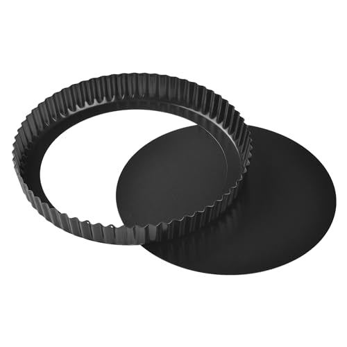 9 Inch Round Tart Pan with Loose Removable Bottom