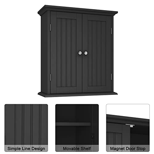 Bathroom Wall Cabinet with 2 Doors