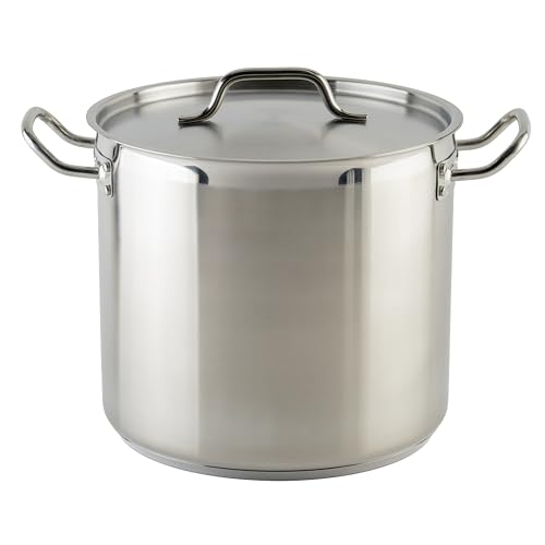 Winware Stainless Steel 16 Quart Stock Pot with Cover