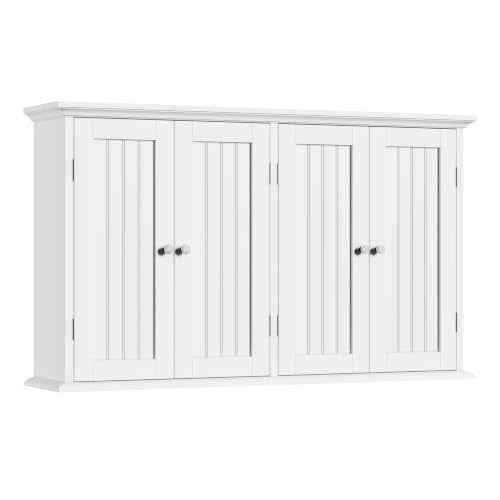 Laundry Cabinet with 4 Doors and Adjustable Shelves