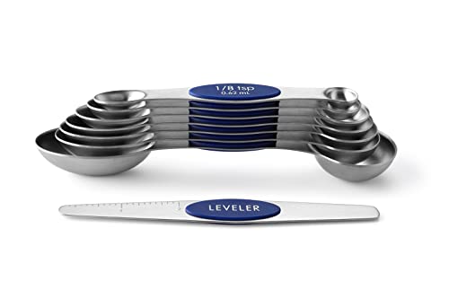 8 Magnetic Measuring Spoons Set for Baking & Cooking