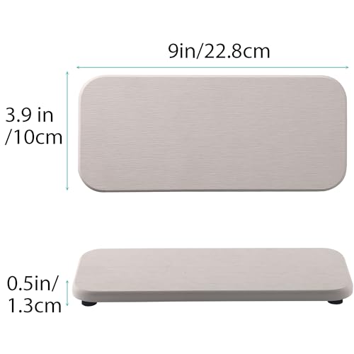 2Pcs Stone Soap Trays Water Absorbing Diatomite Coaster (2 Count)