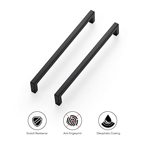 Matte Black Cabinet Handles Solid Cabinet Pulls 7 (10 Count)