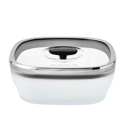 5.5 Cup Square Glass Food Storage with Lid