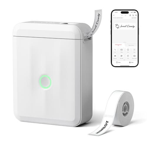 D110 Mini Label Maker Machine with Tape for Home School