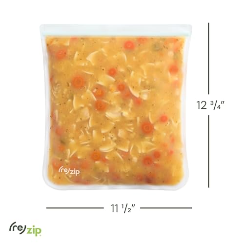 Reusable Gallon Freezer Food Storage Bags (8 Count)