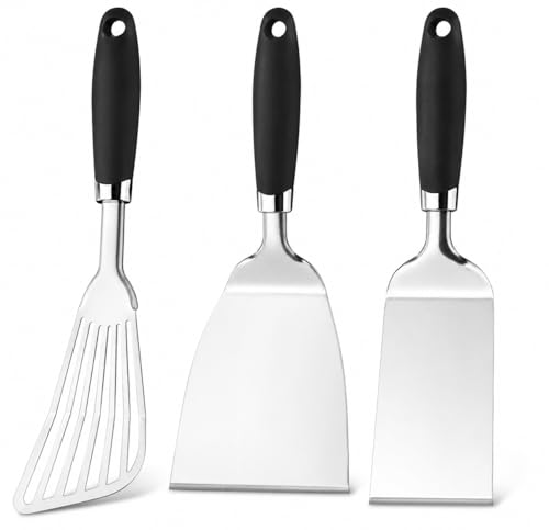 3 Piece Metal Spatula Set (3 Count)