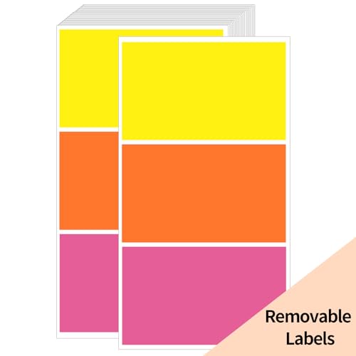 Removable Colored Labels Stickers