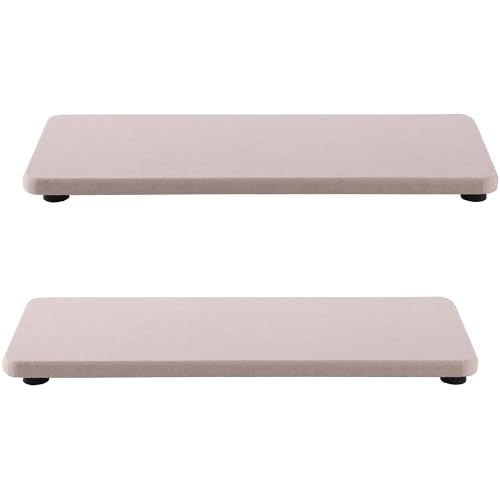 2Pcs Stone Soap Trays Water Absorbing Diatomite Coaster (2 Count)