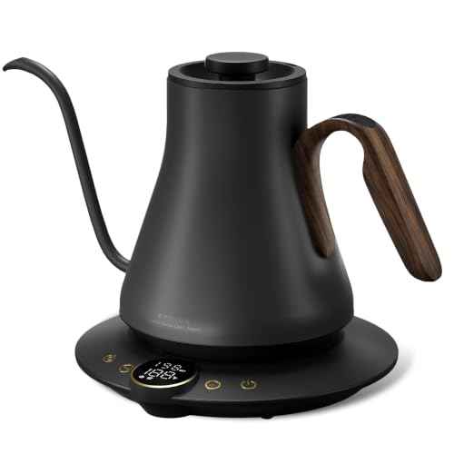 Gooseneck Electric Kettle with Precise ±1℉ Temperature Control