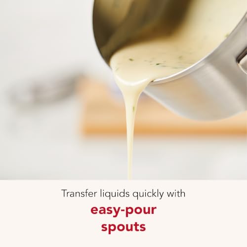 Stainless Steel Induction Sauce Pan with Pour Spouts