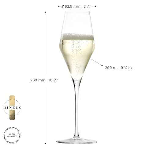 Quatrophil Champagne Glasses Crystal (2 Count)
