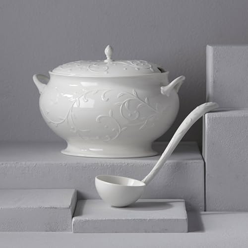Opal Innocence Carved Covered Soup Tureen with Ladle (3 Count)
