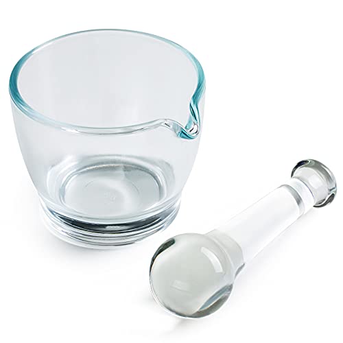 8oz Glass Mortar and Pestle Bowl