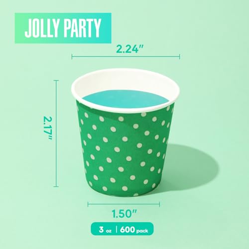 600 Pack 3 oz Paper Cups for Bathroom (600 Count)