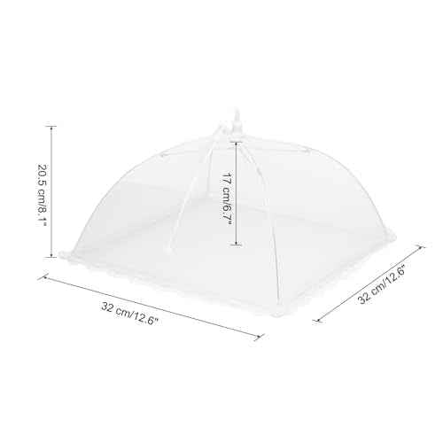 3 Pcs Large and Tall Food Covers 13" Mesh Food Covers for Outdoors Collapsible Food Protector Covers Tent for Parties Outdoor Picnics BBQs (3 Count)