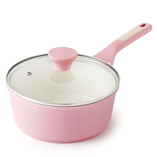 2.5 QT Ceramic Nonstick Saucepan with Lid