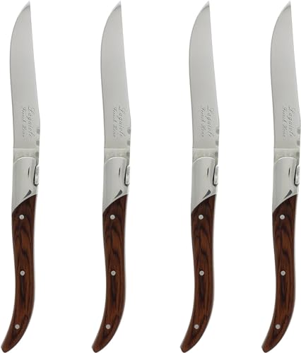 Laguiole Connoisseur Rosewood Steak Knives (4 Count)