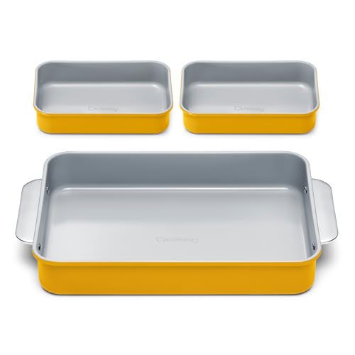 Non Stick Rectangle Baking Pan Set (3 Count)