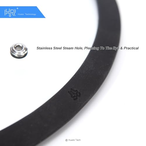 HR Huare Vented Tempered Glass Cookware Lid Black 1 Pack