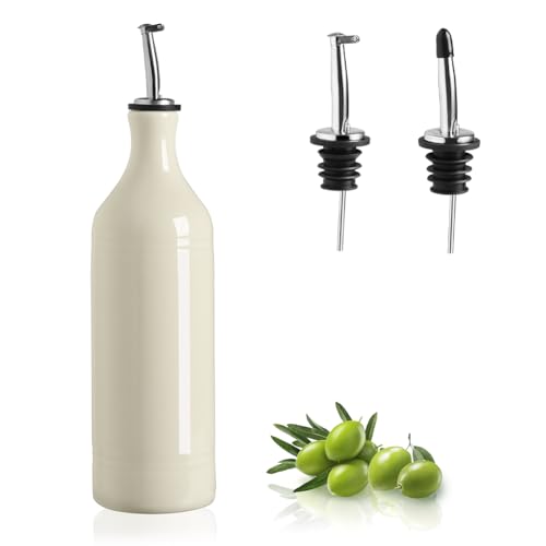 Sweejar Large Ceramic Olive Oil Dispenser Bottle
