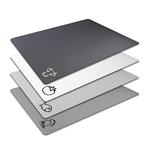 Flexible Plastic Cutting Board Mats with Food Icons (4 Count)