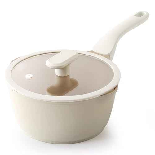 Ceramic Nonstick Saucepan with Lid (2.7 Count)
