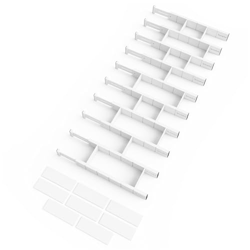 Bamboo Drawer Dividers with Inserts and Labels