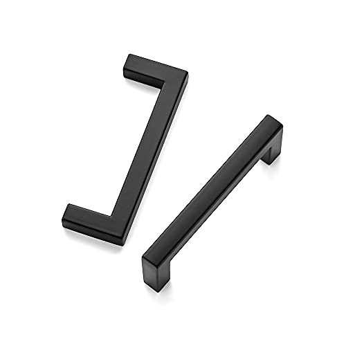 Matte Black Cabinet Handles Solid Cabinet Pulls (3 Count)
