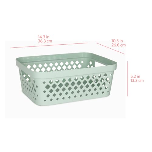 Plastic Storage Basket Set (6 Count)