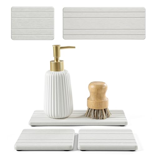 3 Pack Diatomite Stone Sink Tray (3 Count)
