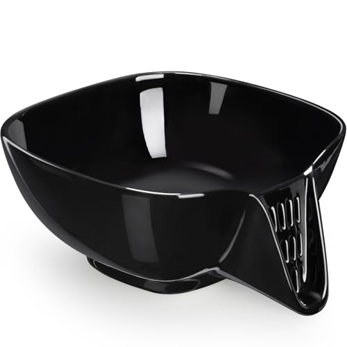Ceramic Food Strainer with Integrated Drain Spout
