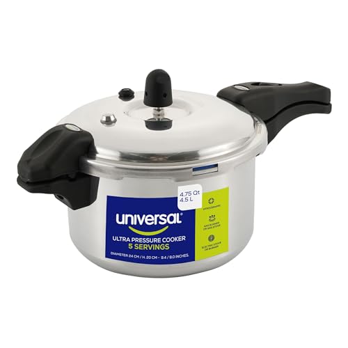 4.75 Quart / 4.5 Liter) Olla de Presion, Aluminum Pressure Pot with 6 Safety Systems, Compact 4–5 Serving Stovetop Cooker, Pressure Cooker made in Colombia, 25-Year Warranty