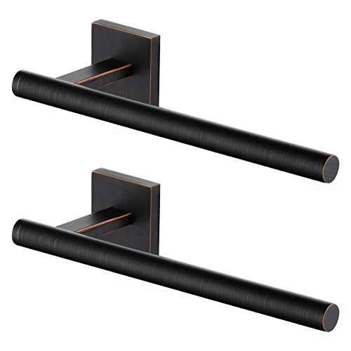 Bathroom Towel Bar Hand Towel Holders Wall Mount Toilet Kitchen Cabinet Paper Holder Stainless Steel Bath Accessories Oil Rubbed Bronze 2 Pack