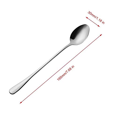 10 Piece Long Handle Iced Tea Spoon (10 Count)