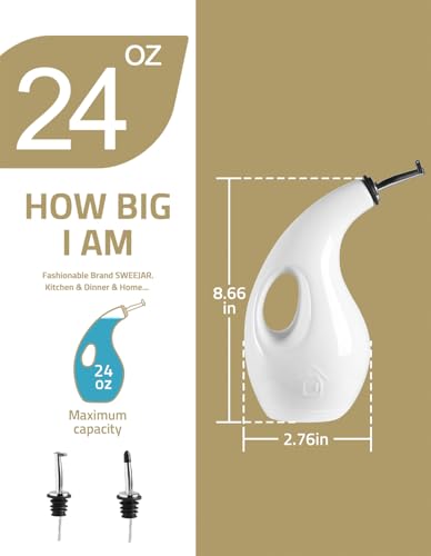 Sweejar Ceramic Olive Oil Dispenser Bottle