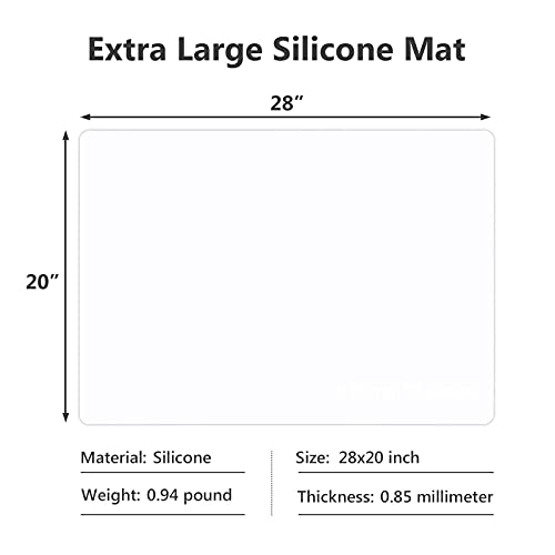 2Pcs Extra Large Silicone Mats for Countertop (2 Count)