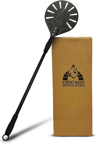 7 Inch Perforated Turning Pizza Peel with Long Handle